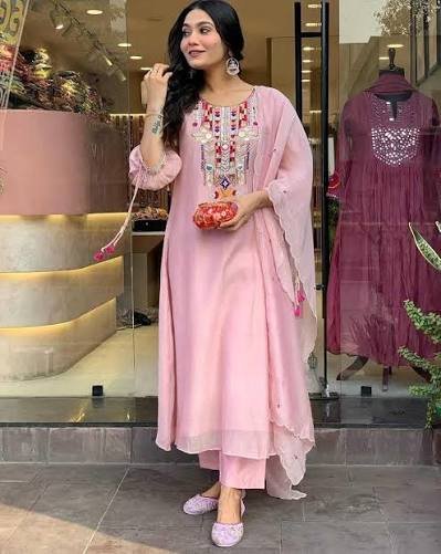 Embroidered Straight Kurti
